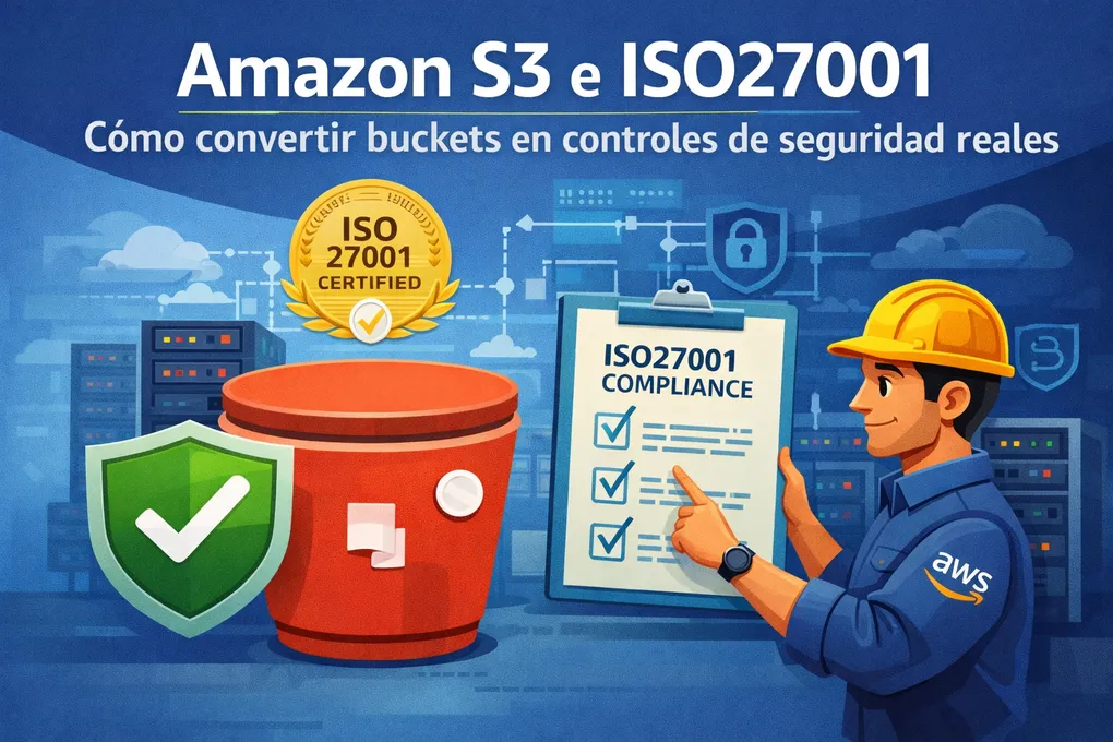 Imagen destacada del artículo: Amazon S3 e ISO27001: cómo convertir buckets en controles de seguridad reales