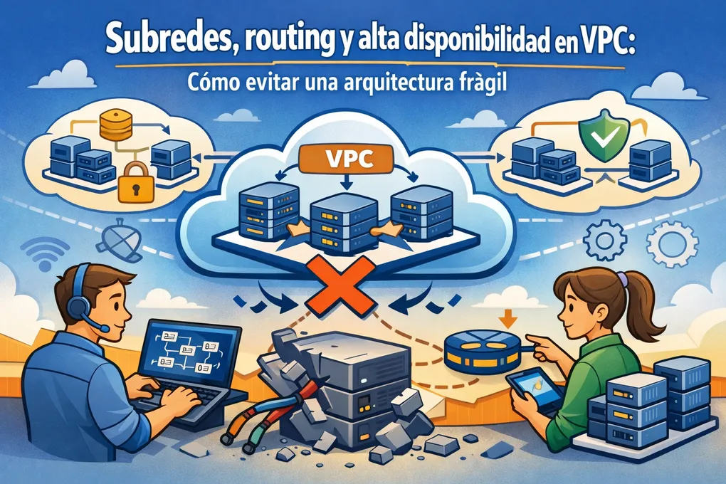 Imagen destacada del artículo: Subredes, routing y alta disponibilidad en VPC